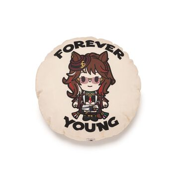 『ウマ娘』フォースクラブコラボ新商品、フォーエバーヤングのクッションとグラスが登場。10月31日12時よりオンラインストアで発売