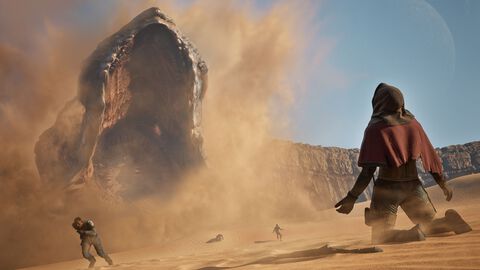 『デューン：アウェイクニング』PS5版が発売。映画の“砂の惑星”を舞台に、巨大サンドワームが生息するオープンワールドを探索