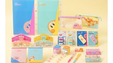 『星のカービィ』カービィとワドルディがかわいく覗いている文具雑貨が10月下旬より発売。消しゴムは思わずたくさん消して丸くしたくなるかわいさ