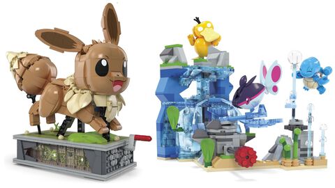 『ポケモン』イーブイが尻尾を振って草原を疾走！ 可動式組み立てブロックが7月6日に発売。水中冒険や観覧車のブロックセットも同時登場