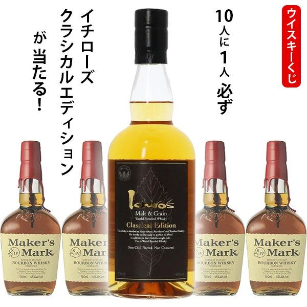 3,740円でイチローズモルト クラシカルが1/10で当たり、ハズれても