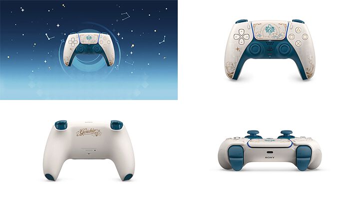 原神』コラボのPS5純正コントローラーが予約開始。1/21発売、幻想的な