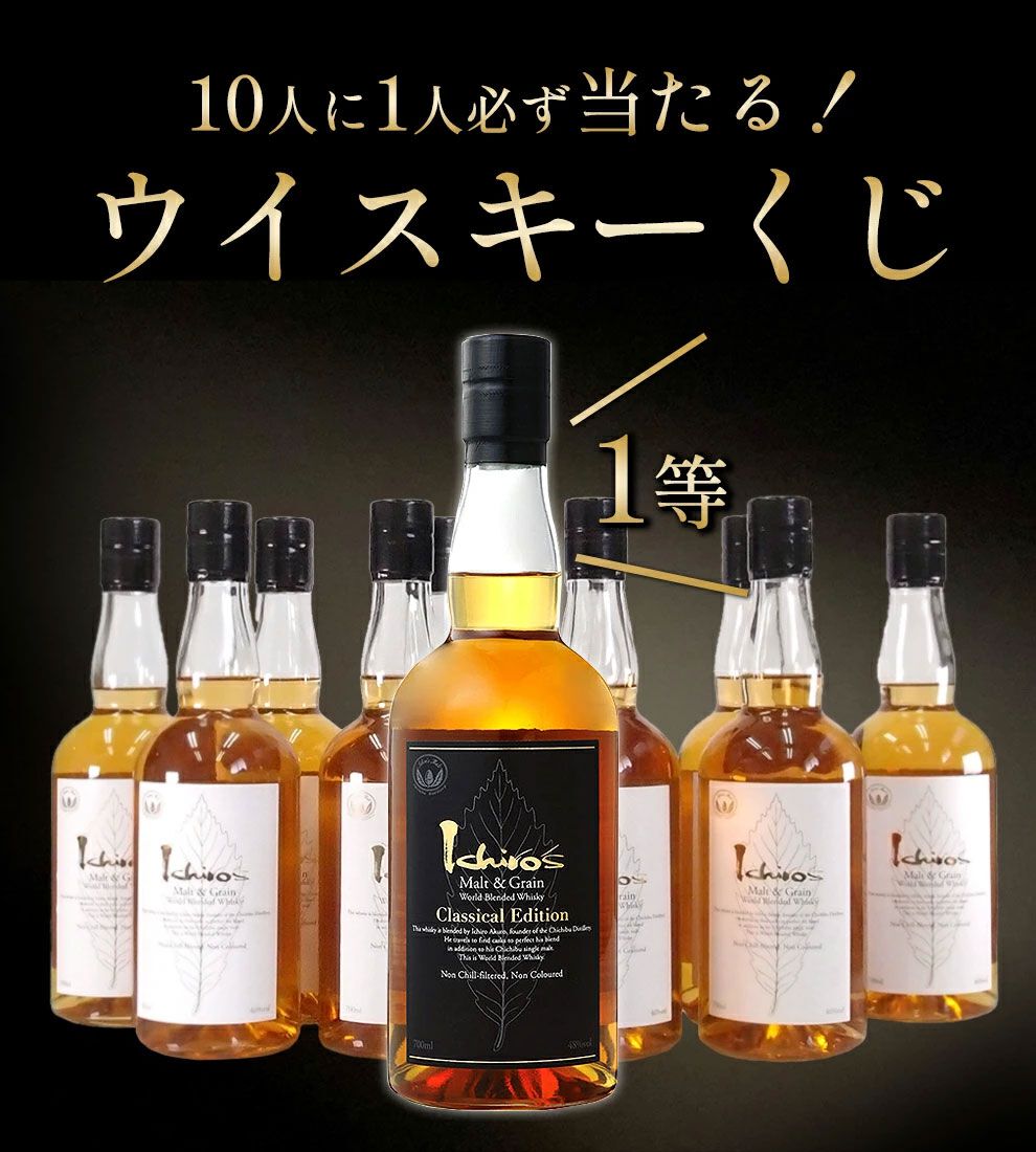 4,000円でイチローズモルト クラシカルかホワイトラベルどちらかが届く