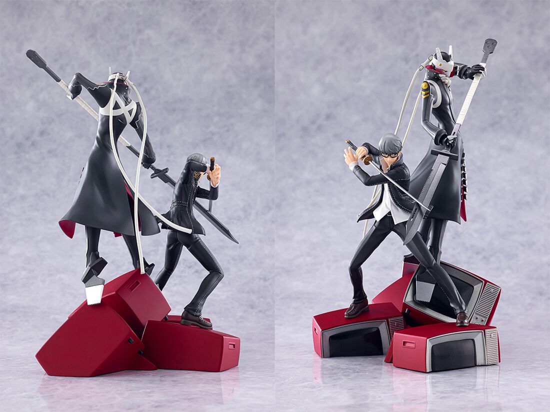 ペルソナ4 主人公＆イザナギ メタルポートレート ペルソナ4 リバイバル』主人公＆イザナギのフィギュアが付属した