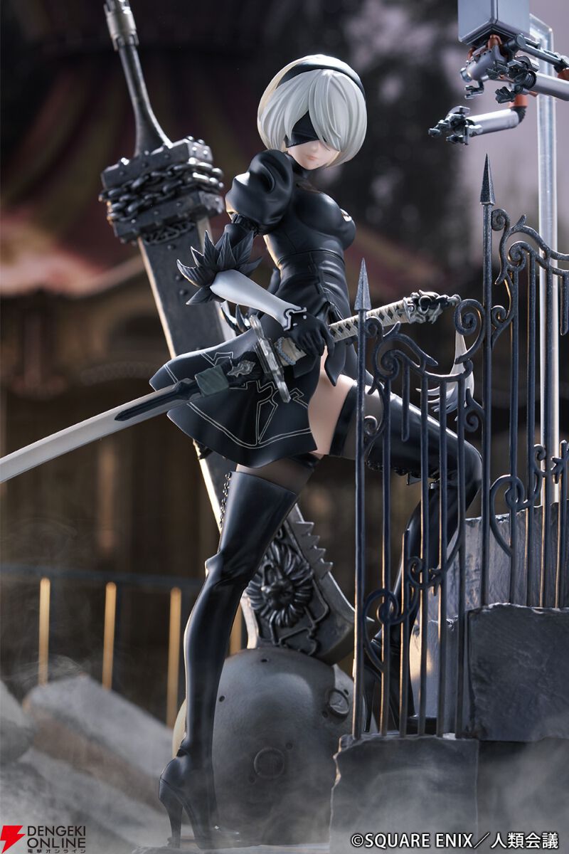 大型フィギュアNieR:Automata2B魅力的なアニメ人気ゲームキャラクター