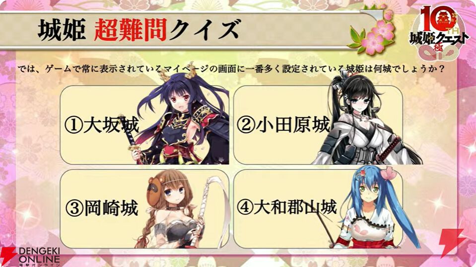 城姫10周年新情報】『城プロ：RE』コラボで小早川城登場。四式解禁、新
