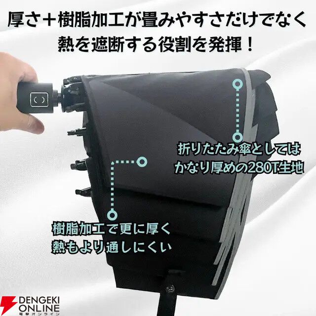 傘の面倒ゼロに挑戦】キレイにしか畳めない！ 3秒で収納できて