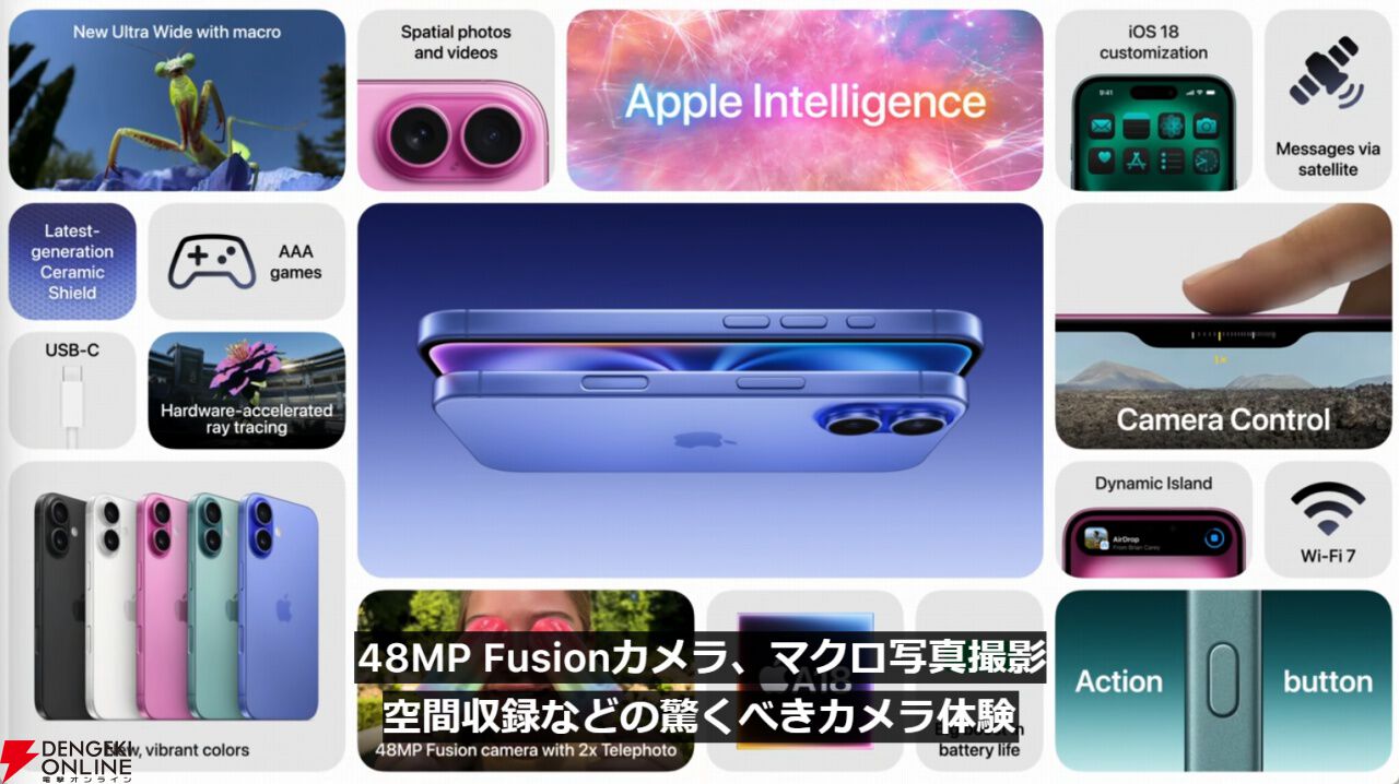 新型iPhone16が9/20に発売、9/13に予約開始。価格は124,800円 新型iPhone16が9/20に発売、9/13に予約開始。価格は124,800円