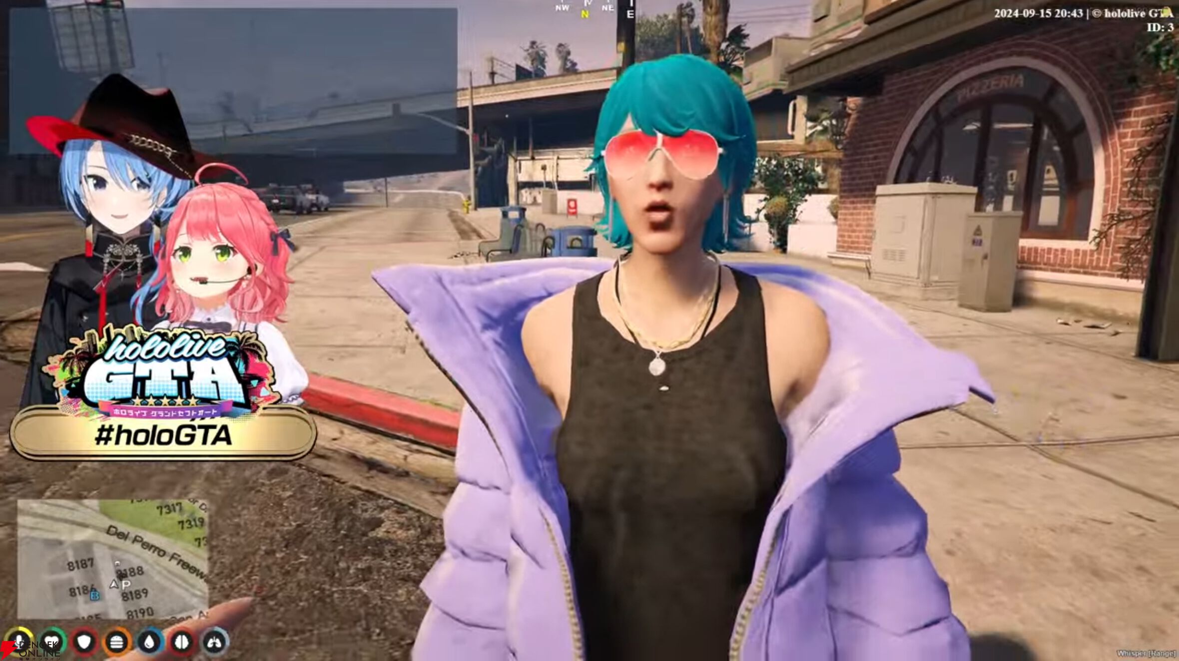 【ホロライブ】さくらみこさんと星街すいせいさんの“miComet”が主催する“ホロライブGTA”が17日から開宴。STGR協力で“ホロスサントス”での1週間が始まる