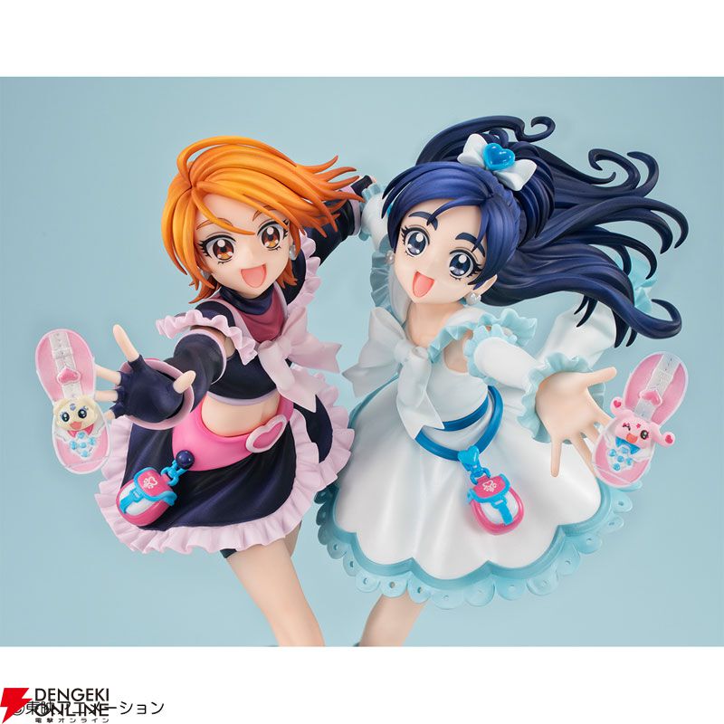 ふたりはプリキュア！』キュアブラックとキュアホワイトが《Lucrea（ルクリア》よりフィギュアに。2人の絆を感じさせる手繋ぎポーズが♡ -  電撃オンライン