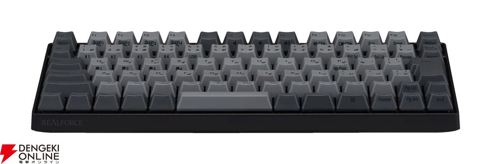 東プレ、70％サイズでコンパクトな“REALFORCE RC1 Keyboard