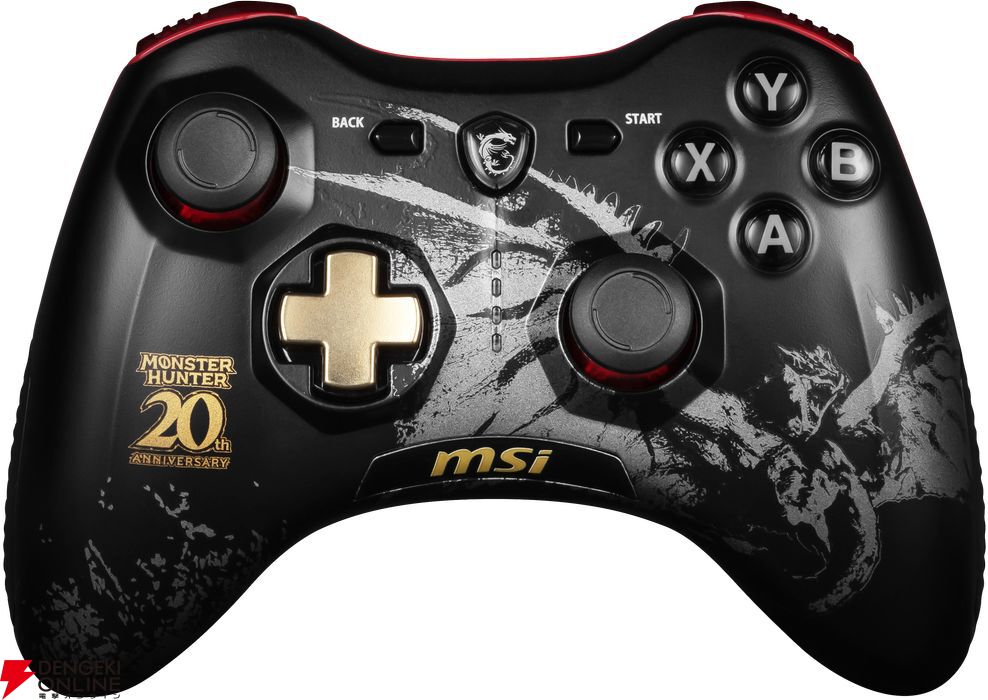 モンハン20周年コントローラ“FORCE GC30 MONSTER HUNTER  EDITION”単品発売。リオレウスをモチーフにした赤黒カラーデザインの限定デザイン - 電撃オンライン