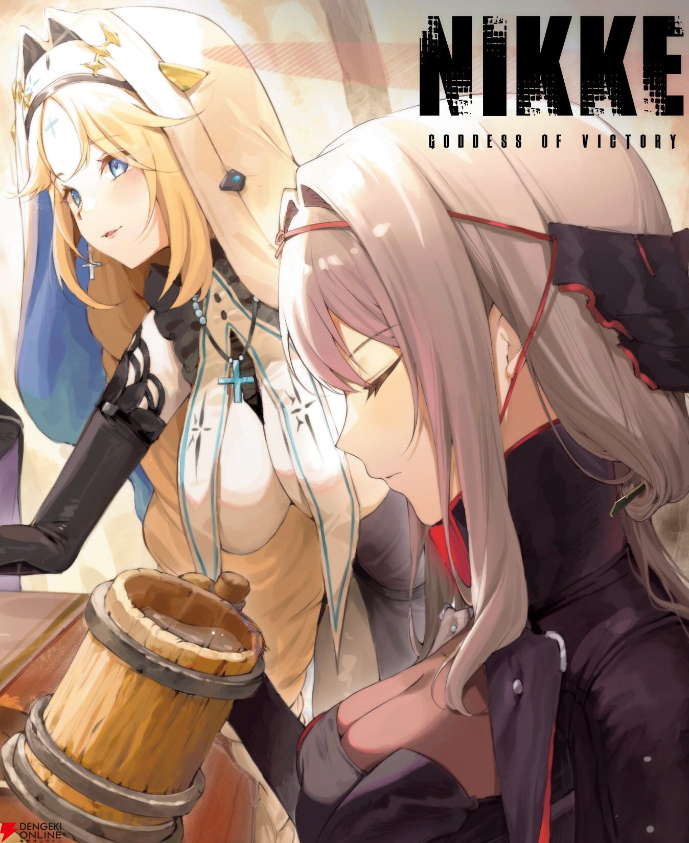 NIKKE』ゴッデス部隊は早くも宴会モード!? ごちそうを頬張るスノー