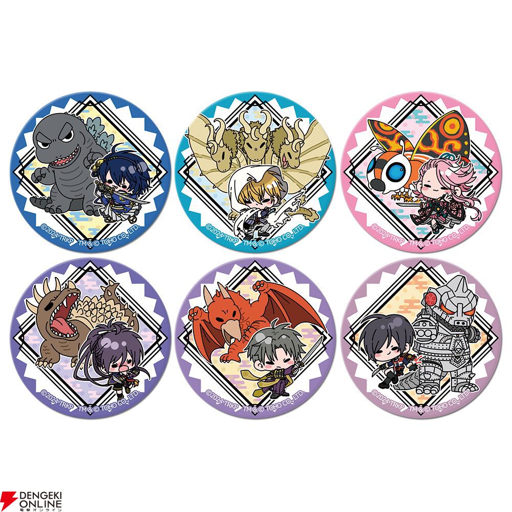 ゴジラ×こんのすけ アクリルキーホルダー　刀剣乱舞 C93 ゴジラ×こんのすけ アクリルキーホルダー刀剣乱舞 C93