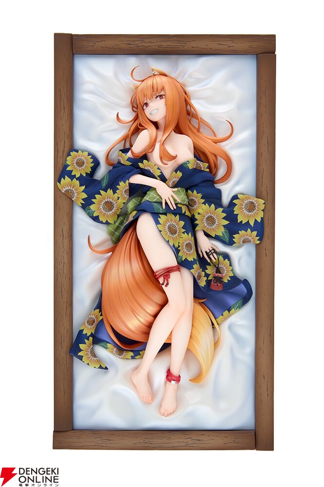 狼と香辛料』大胆に着崩した浴衣姿のホロがフィギュアに。ニヤリと挑発