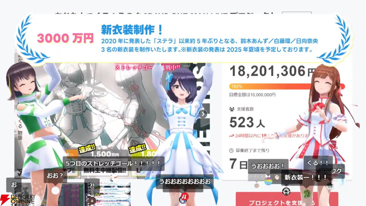 VRアイドルえのぐ、クラファン最後のストレッチゴールは約5年ぶりの新衣装制作！ 最終日には12時間ぶっ通し配信も決定!! - 電撃オンライン