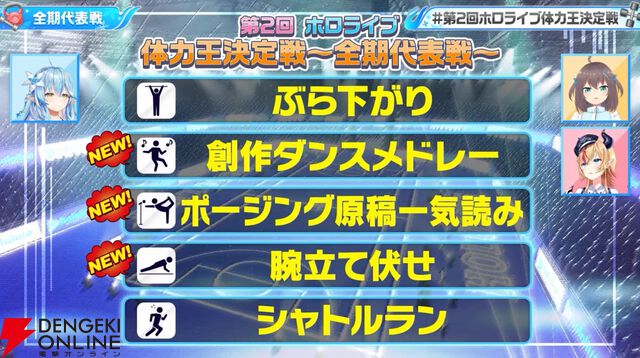 【ホロライブ】雪花ラミィさん主催の“第2回ホロライブ体力王決定戦”、獅白ぼたんさんと博衣こよりさんが同時優勝！