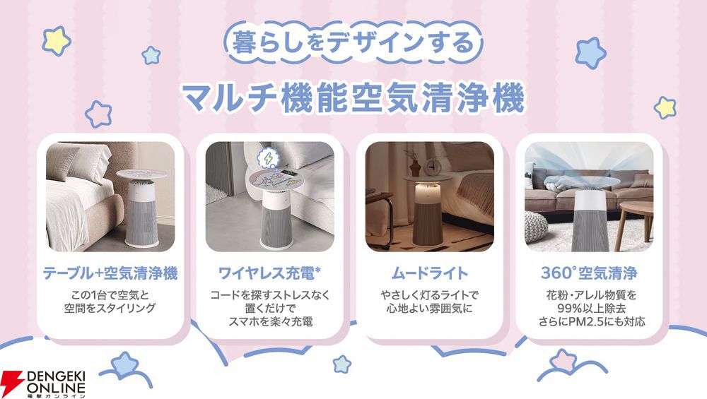 シナモロール限定モデル】LGサンリオ初コラボとなる“4in1マルチ機能