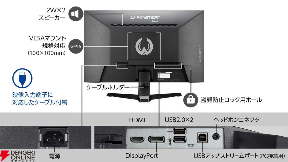 2万円を切る23.8型iiyamaゲーミングモニター“G-MASTER G2445HSU-B2