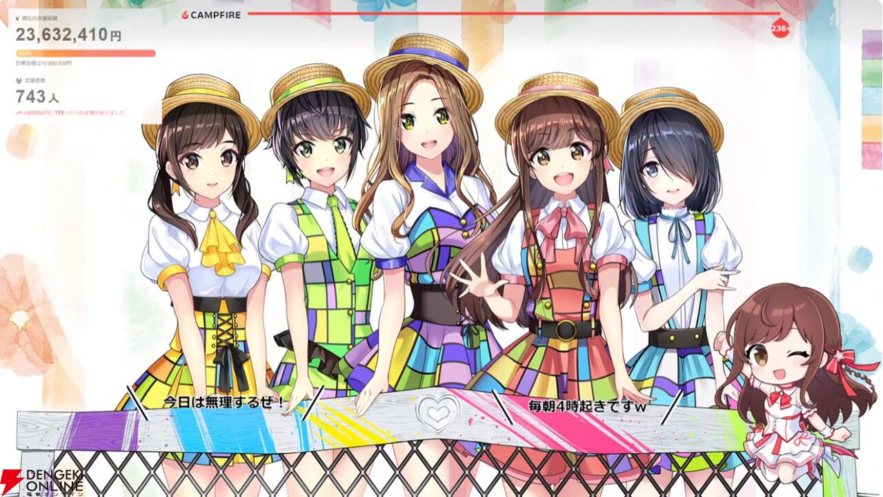 【独占コメントあり】VRアイドルえのぐ、クラウドファンディング最終日に奇跡を起こす。終了直前で最後のストレッチゴールだった新衣装制作が決定！
