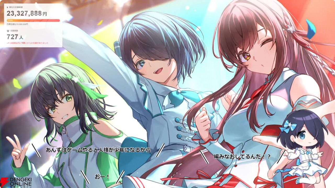 【独占コメントあり】VRアイドルえのぐ、クラウドファンディング最終日に奇跡を起こす。終了直前で最後のストレッチゴールだった新衣装制作が決定！
