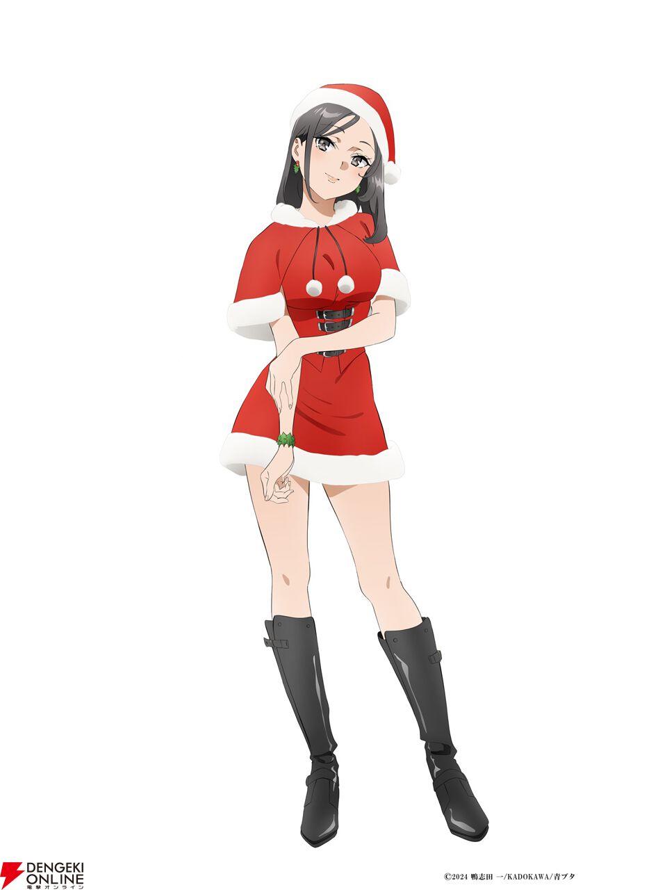 アニメ『青春ブタ野郎はサンタクロースの夢を見ない』ミニスカサンタ役