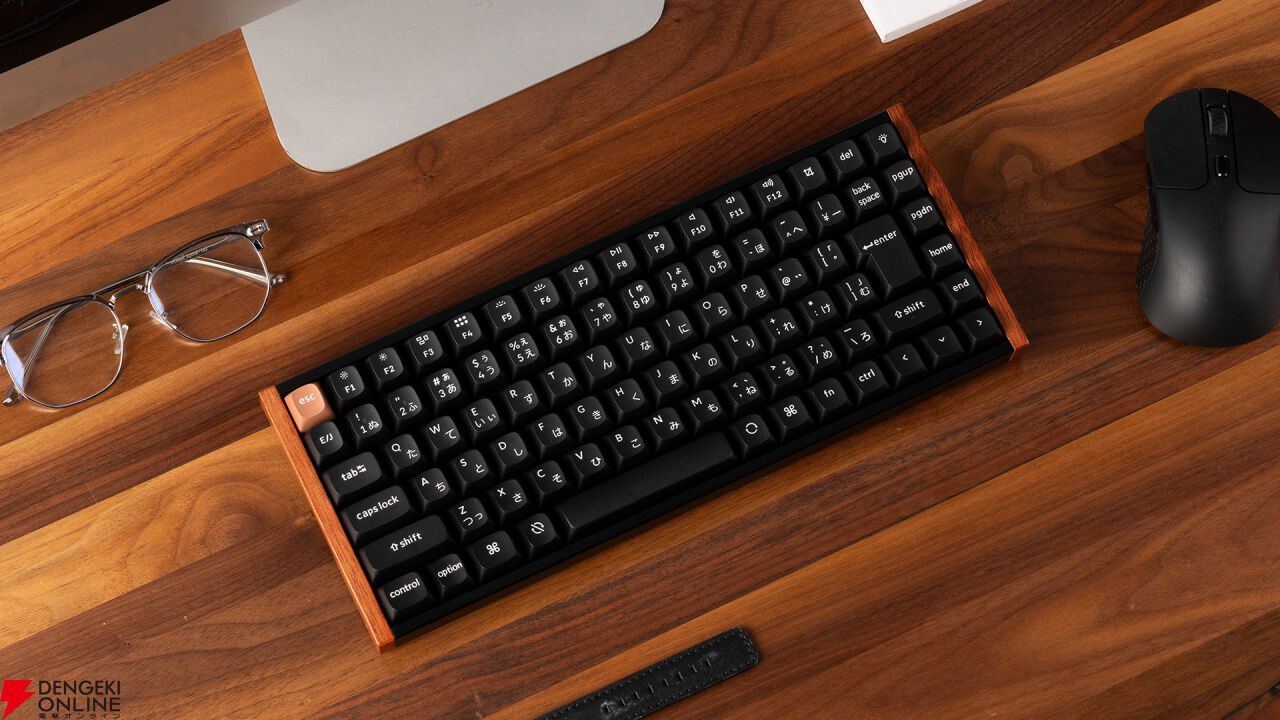 天然木を使用した『Keychron K2 HE』が先行販売開始。磁気センサー