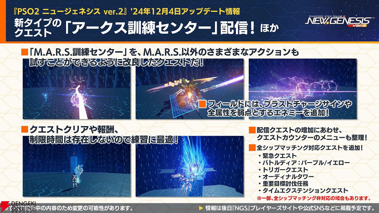 NGSヘッドラインまとめ】☆12武器“トワル”シリーズが12/18に実装