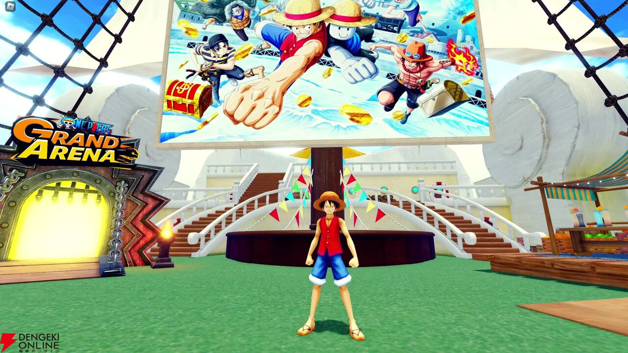 新作『ONE PIECE GRAND ARENA』Robloxで配信開始。キャラの能力を駆使
