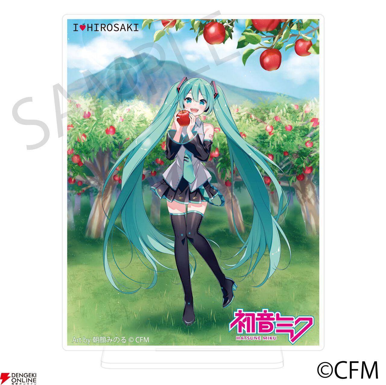 雪ミク×ひろはこ”、“初音ミク×弘前りんご”のコラボグッズが受注販売