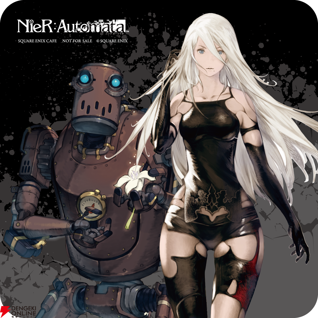 スクエニカフェ NieRコラボ 2B 9S マドラー ニーアオートマタ スクエニカフェ NieRコラボ 2B 9S マドラー ニーアオートマタ