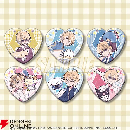 デュラララ!! 平和島静雄 サイン会限定缶バッジ アニメ『デュラララ!!×2』とサンリオキャラクターズとのコラボイラスト