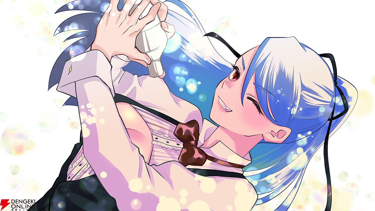 明るくハイテンションな支配人（声優：ファイルーズあい）。でも、ときおり見せるもうひとつの顏は…【ファントム・ラポール 開発者コメント＆ギャラリー】