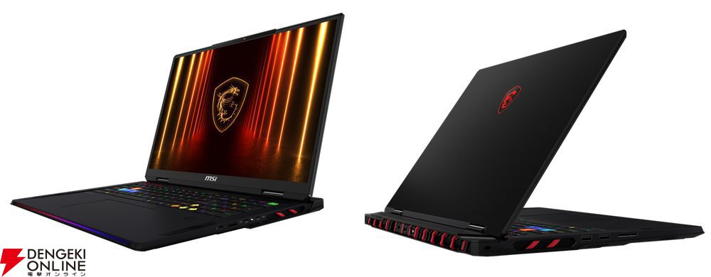 最新GPU“RTX5090/5080”搭載、MSIゲーミングノートPC 2025年モデルが4月