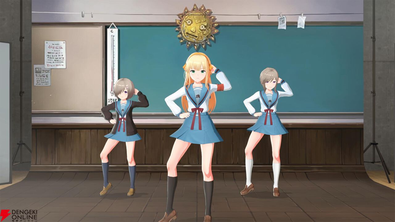 『アイプラ』×『ハルヒ』コラボでは星見プロのアイドルがSOS団に入団!? “ハルヒダンス”を踊るアイドル達の再現度がすごすぎて、全人類に見てほしい…！【電撃春アニメ×ゲーム2025】