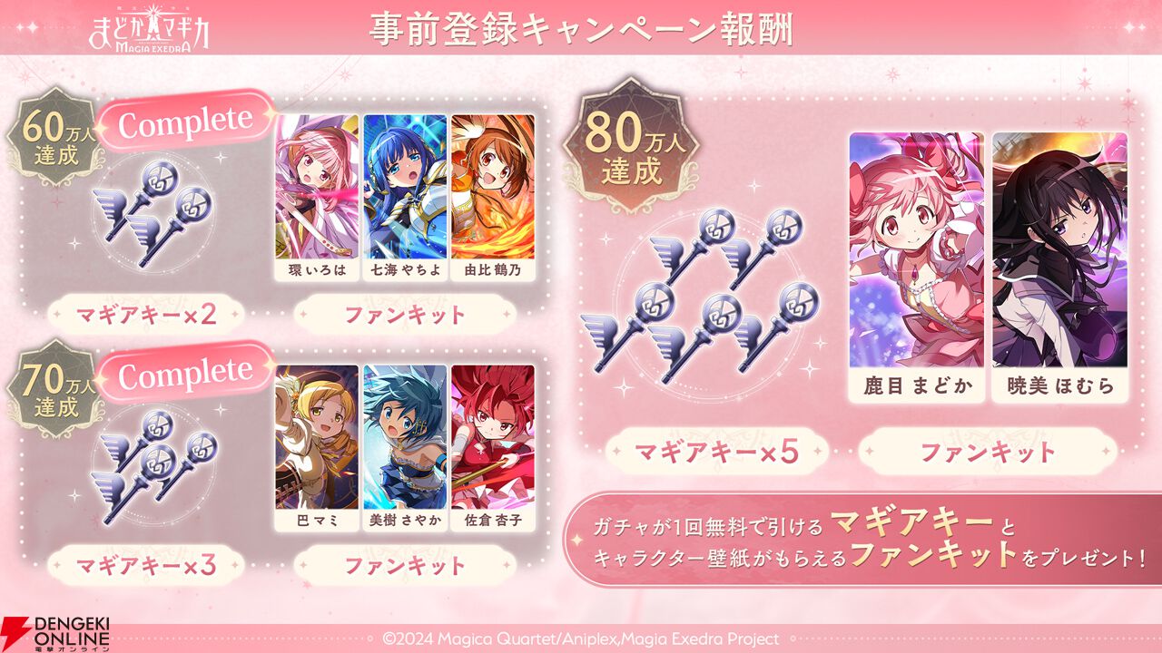 まどドラ』事前登録数70万を達成。配信日が発表される生放送が3月8日20