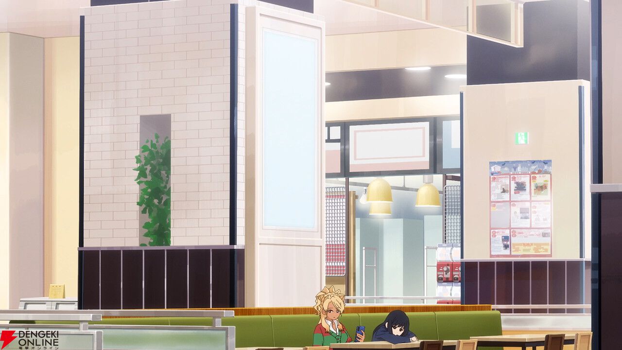 アニメ『フードコートで、また明日。』和田役は宮崎ヒヨリ、山本役は青山吉能。ティザーPVも公開