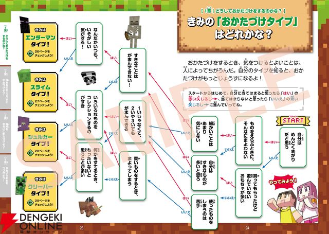 『楽しく学んでレベルアップ！ マインクラフト 自分でできるおかたづけ』