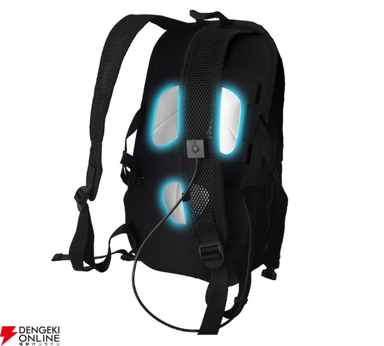 サンコー(Thanko) BACKC2HBK ペルチェで冷却リュッククーラー クーリュック２ 最大-14℃で背中ひんやり。3枚の冷却プレートを搭載したリュック型