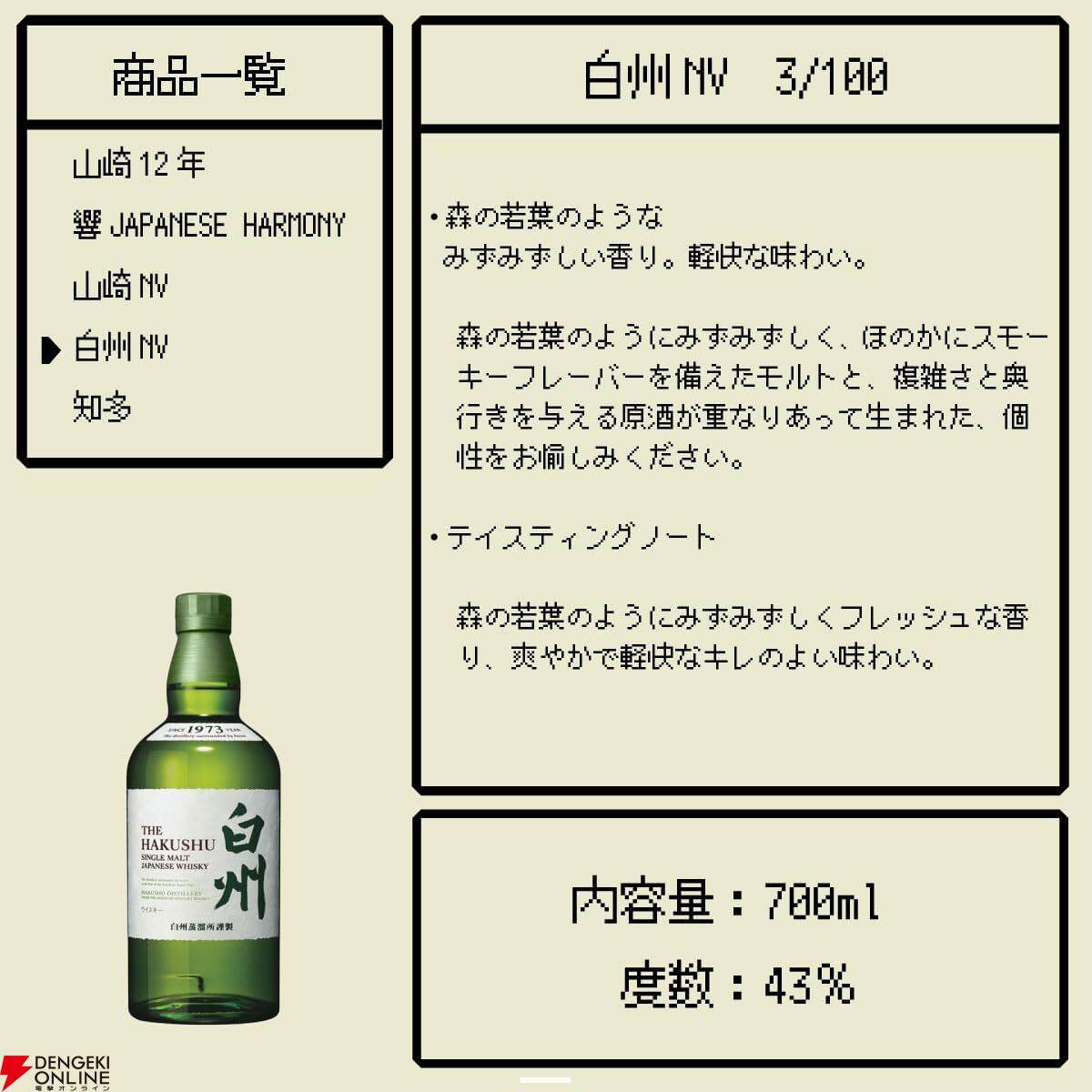 山崎12年、響JH、山崎NV、白州NV、知多のどれかが6,990円で 山崎12年、響JH、山崎NV、白州NV、知多のどれかが6,990円で