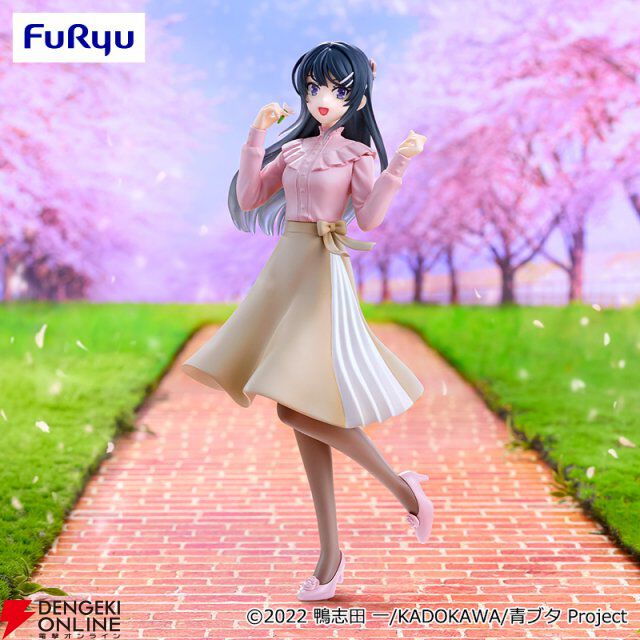 青春ブタ野郎』桜島麻衣と一緒に春のひとときを♪ 新作フィギュアは