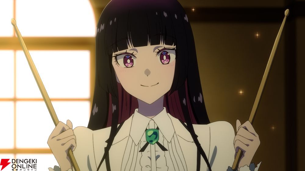 アニメ『ロックは淑女の嗜みでして』本音がぶつかる青春ロック、4/3開幕！ 1話では必死にお嬢様を演じるりりさが学園の憧れの的・音羽と出会い…