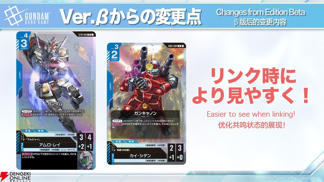 新作TCG「ガンダムカードゲーム」が2025年内発売へ。先行体験