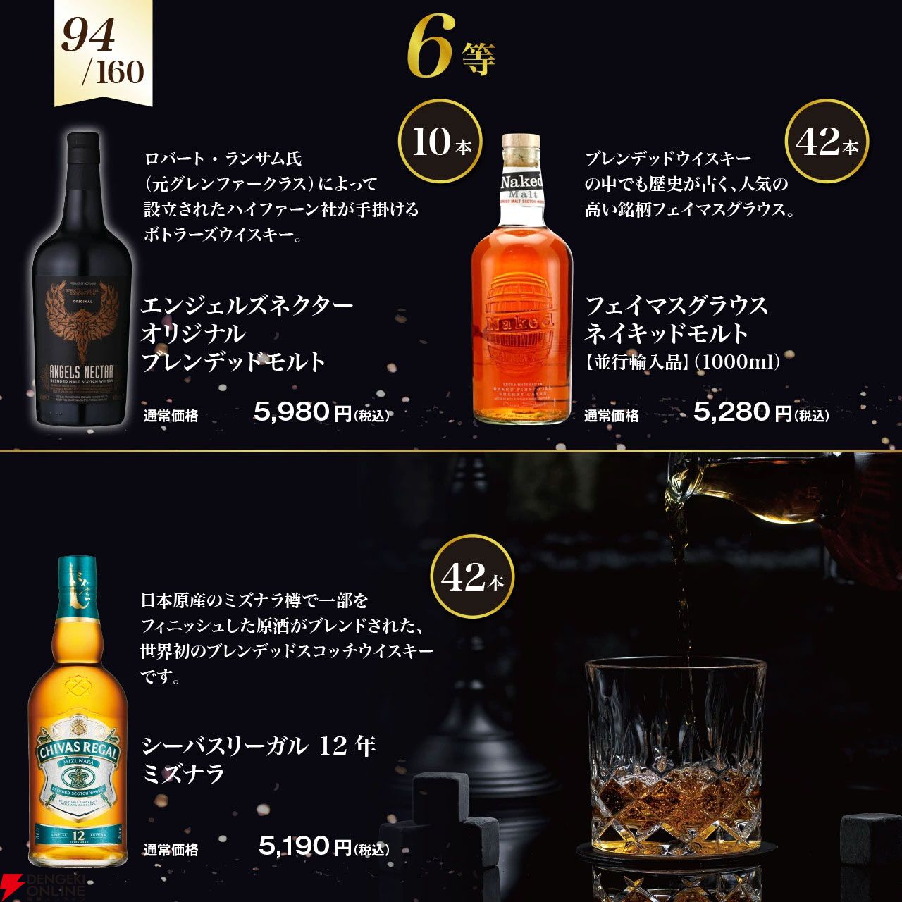ジョニーウォーカー ブルー アイスシャレ―が5,980円で当たるかも!? ロイヤル ハウスホールド、シーバスリーガル18年ミズナラなども当たる『ブレンデッドウイスキーくじ』新弾が販売中