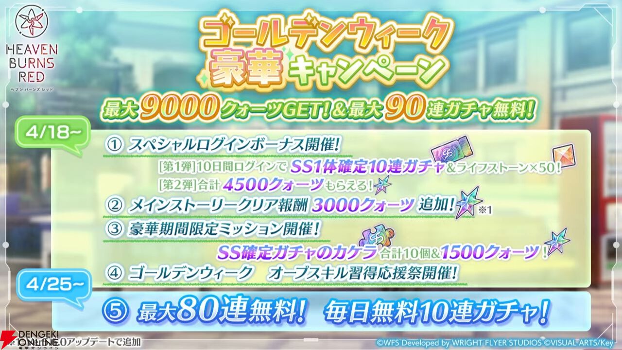 『ヘブバン』ユニゾンスタイル第4弾の豊後弥生が発表。ゴールデンウィークキャンペーンでは最大9000クォーツなどを獲得できる【4/17新情報まとめ】