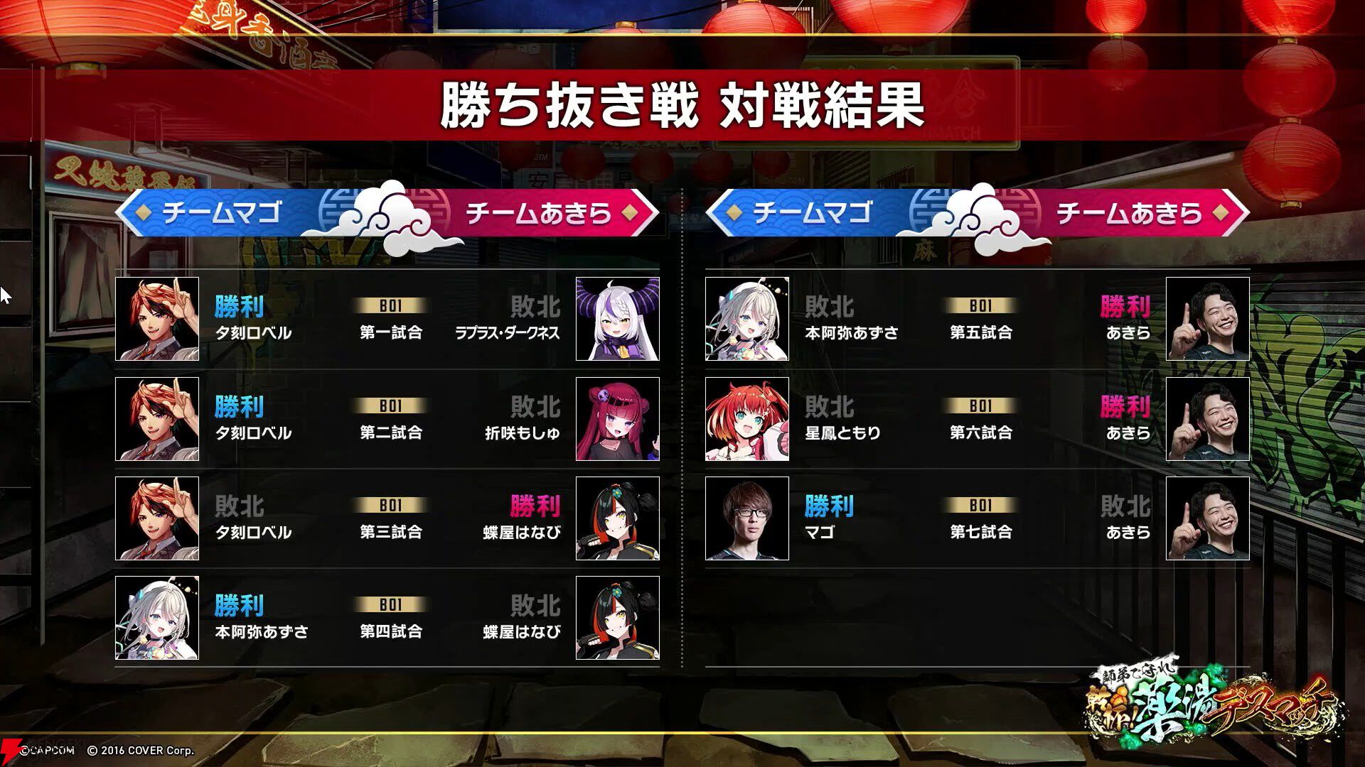 『スト6』荒咬オウガさん主催の“師弟を守れ 乾杯！薬湯デスマッチ”