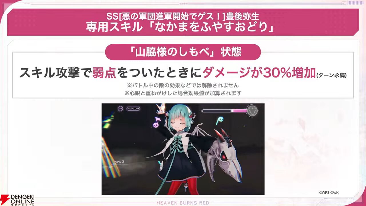 『ヘブバン』ユニゾンスタイル豊後弥生が4/25実装。“山脇様のしもべ”を増やすことでどんどん強力に！【4/24新情報まとめ】