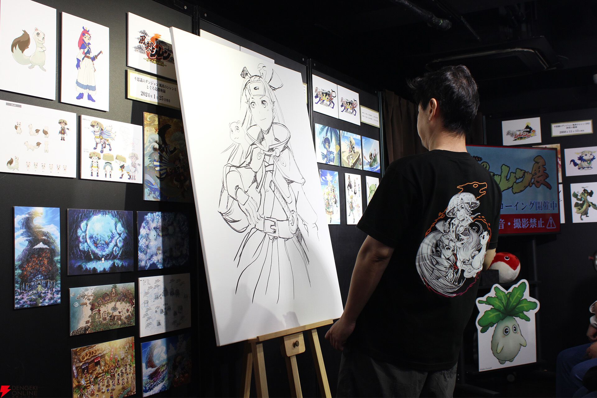 風来のシレン展レポ。『風来のシレン6』キャラデザ担当の長谷川薫氏が