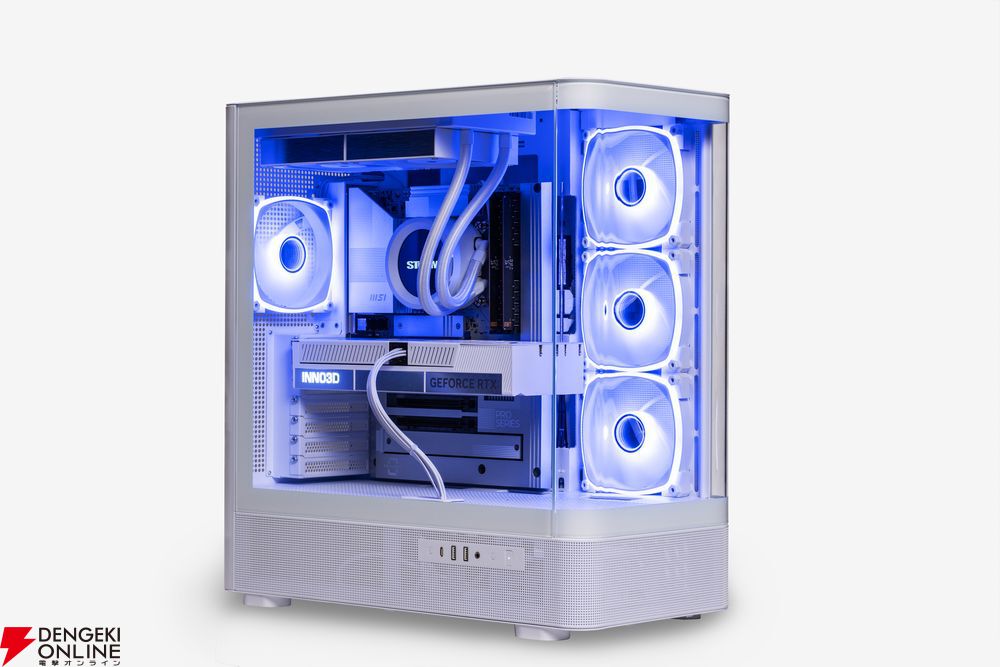 STORMゲーミングPC第5弾“流界”発売【曲面デザイン/LEDモード切り替え