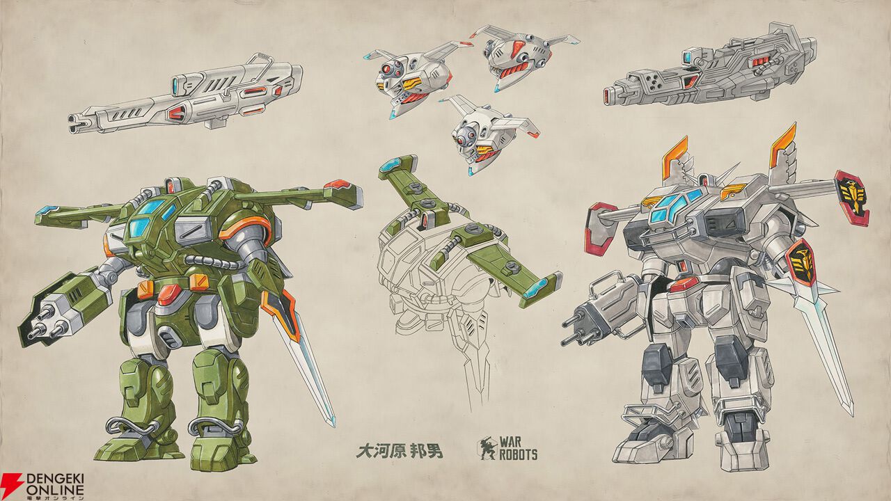 レッド・オブ・ガンダムデザイン 大河原邦男 War Robots』×大河原邦男